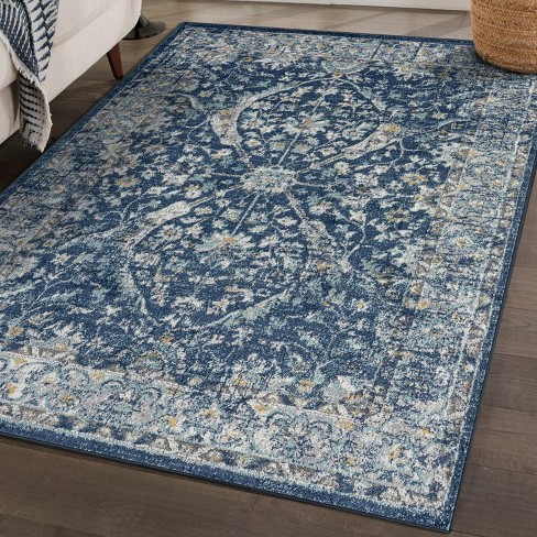 Luxe Weavers Abstract Geometric Turquoise 4x5 Area Rug : Target