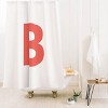 Deny Designs April Lane Art Block Monogram Shower Curtain - 2 of 3