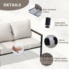 EAGLE PEAK Sunset Dune Collection Modern Outdoor Furniture Sofa, Patio Wicker Loveseat Couch with Cushions - 3 of 4