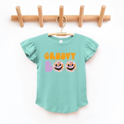 The Juniper Shop Groovy Boo Toddler Flutter Sleeve Tee