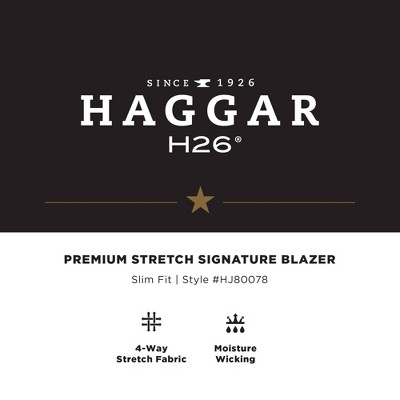 Мужские куртки Haggar H26 Men's Slim Fit Sport Coat - Gray 40 — фото 5