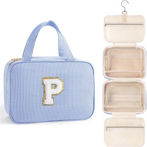 Toiletry Bag Men Hanging Compact Large Travel Initial Makeup for Women Teen - 1 of 4