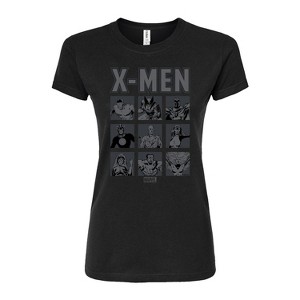 Women's - Marvel - X-Men Comic Character Grid Fitted Graphic T-Shirt - 1 of 3