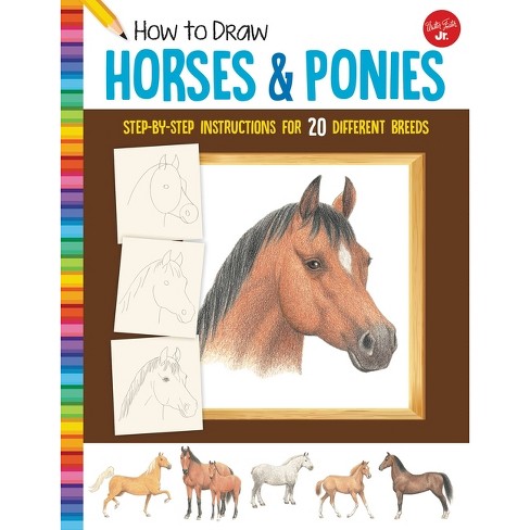 how to draw a horse step by step instructions