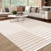 Machine Washable Boho  Rugs for Bedroom Under Dining Table - Non-Slip Neutral Morden Indoor Floor Carpet for Home Office - 3 of 4