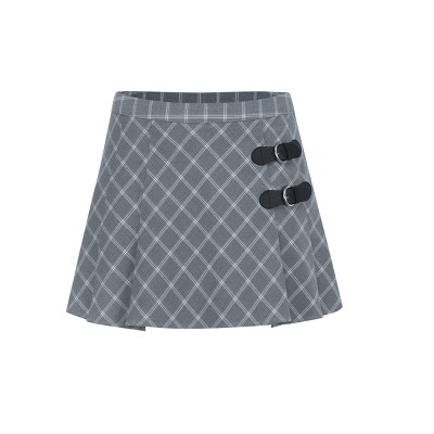 Women s Plaid Pleated Mini Skirt Wild Fable Target