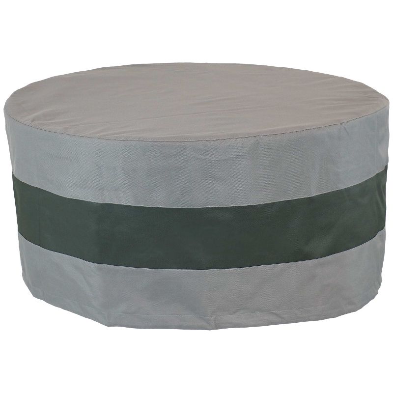 Sunnydaze Outdoor Heavy-Duty Weather-Resistant 300D Polyester Round Fire Pit Cover, 5 of 8