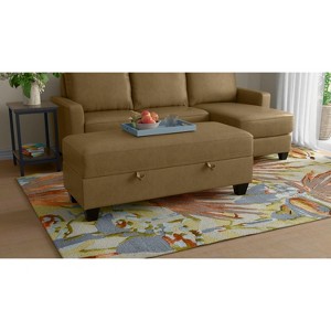 NicBex Storage Bench Ottoman with Padded Seat Storage Fabric Accent for Bedroom and Entryway - 1 of 4