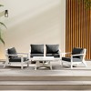 WestinTrends Avalon Outdoor 5-Piece Modular Sectional Patio Furniture Sofa Set - 2 of 4