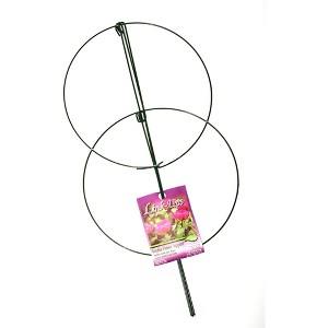 Luster Leaf Double Peony Plant Flower Garden Stake Support, Green, 36" - 1 of 2