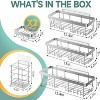 Attop Shower Storage Rack 6-Piece Set, Wall-Mounted Shower Shelf, Toilet-Top Bathroom Shelf, Storage Accessories with Soap Dish & Toothbrush Holder - 2 of 4
