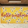 tag Hello Sunshine PVC Coir Door Mat - Everyday Multicolor Doormat, Easy to Clean, 1" H x 30" L x 17" W - 2 of 2