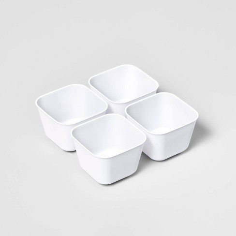 Small 4 x 4 x 2 Plastic Organizer Tray Clear - Brightroom™