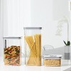 3-Piece Dry Food Storage Container Set 7, 2, 3 Qt – With Airtight Locking Lids,  Clear Stackable pantry Organizer - 2 of 3