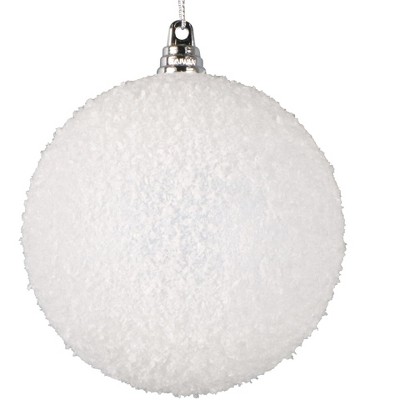 Vickerman 4" Matte Snow Covered Ornament