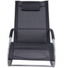 Osparple Outdoor Patio Lounge Chair, Zero Gravity Rocking Chair Lawn Chairs with Detachable Pillow for Patio, Poolside, Beach, Lawn - 4 of 4