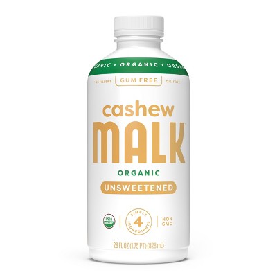 MALK Organics Unsweetened Cashew Milk - 28 fl oz