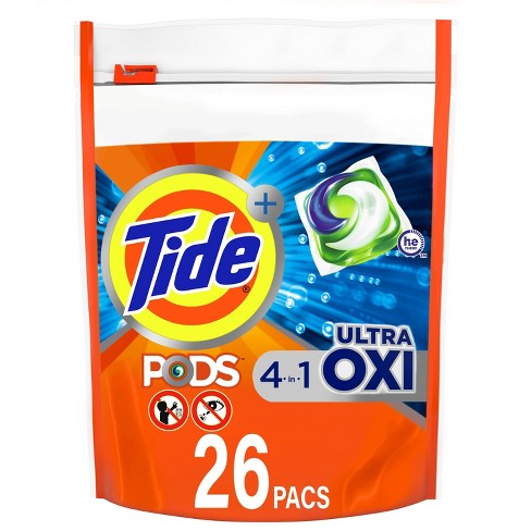 Tide Pods Laundry Detergent Pacs Ultra Oxi - image 1 of 4