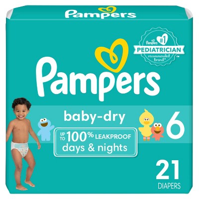 Pampers Baby Dry Diapers Jumbo Pack - Size 6 - 21ct
