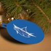 Elizabeth City State University Primary Logo Aluminum Holiday Christmas Tree Ornament  3.0" (7.6 cm) x 3.37" (8.6 cm) - 4 of 4