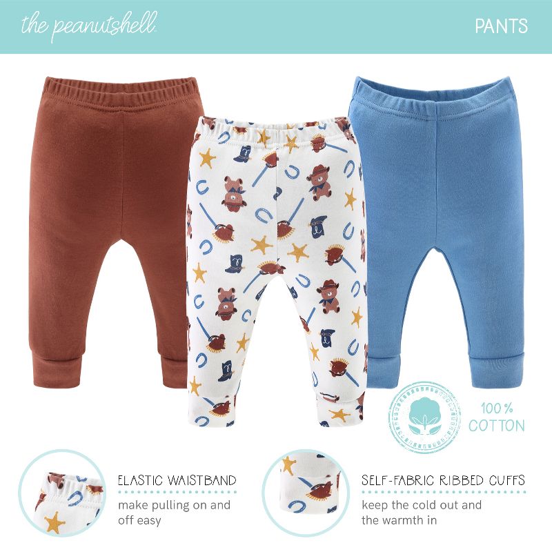 The Peanutshell Yellowstone 16-Piece Newborn Baby Layette Gift Set in Blue/Red, 0-3 Months, 4 of 8