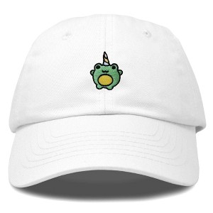 Dalix Froggy Unicorn Embroidered Cotton Dad Hat Baseball Cap Adjustable Mens Womens - 1 of 4