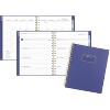 Badge Geo Weekly/Monthly Planner, 8.88 x 7.69, Purple/Gold Cover, 13-Month (Jan to Jan): 2025 to 2026 - 4 of 4