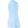 Girls Tennis Athletic Dresses with Built in Shorts and Pockets Polo Neck Sleeveless Golf Outfit Dress - 2 of 3