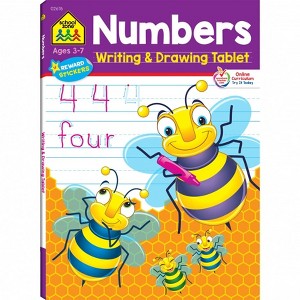 School Zone Numbers Writing & Drawing Tablet for Ages 3-7, 96 Pages by Joan Hoffman (Paperback) - 1 of 4