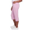 Alfred Dunner Womens Flat Front Allure Classic Clamdigger Pant - 4 of 4