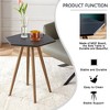 Modern Minimalism Black Faux Marble End&Side Table, Small Accent Coffee Table,Hexagon - 3 of 4