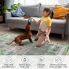 Vintage Washable Rug, Distressed Floral Low Pile Non-Slip Soft Accent Carpet for Living Room, Bedroom, Nursery, Entryway - 4 of 4