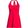 Lands' End Women's Square Neck Halter Swim Dress One Piece Swimsuit - 3 of 4