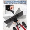 29" Snow Shovel with Wheels, Heavy Duty Steel Snow Pusher Shovel with Adjustable Handle and 5-Position Angled Blade for Driveway - 4 of 4
