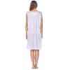 Casual Nights Women's Sleeveless Flower Satin Nightgown - 4 of 4