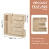 Unique Bargains Wooden Alphabet Money Saving Box Party Decorative Bank - 2 of 4