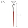 Unique Bargains Stainless Steel Long Handle Ice Cream Cocktail Mixing Spoon 6 Pcs - 2 of 4