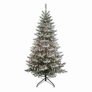 Kurt S. Adler 6' Pre-Lit Clear Incandescent Snow Pine Tree - 1 of 1