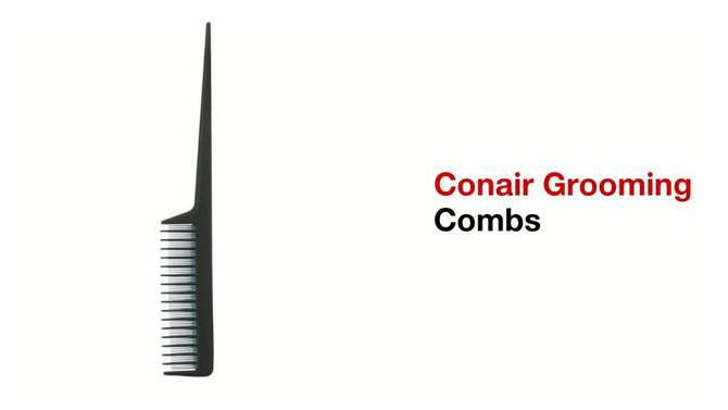 Conair Dual-Sided Wide Tooth Comb - All Hair  - Black, 2 of 7, play video