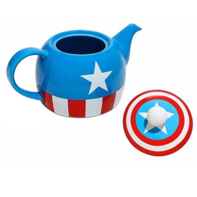 Seven20 Marvel Captain America 36 Ounce Ceramic Teapot