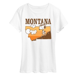 Women's - Peanuts - Snoopy Montana Short Sleeve Graphic T-Shirt - 1 of 4