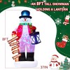Itopfox 8FT Christmas Inflatable Snowman Outdoor Yard Decoration with Rotating LED Lights Magic Hat Weatherproof 1 Piece - 2 of 4