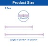 Unique Bargains Carbon Steel No Drilling Adjustable Tension Shower Curtain Rod 2 Pcs - 2 of 4