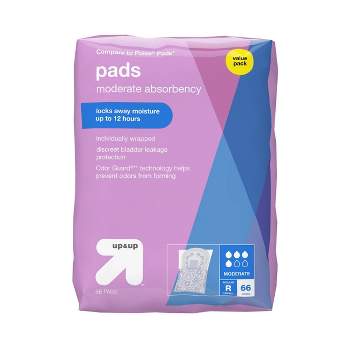 Poise Postpartum Incontinence Pads, Moderate Absorbency, Regular Length, 66  Count - 66 ea