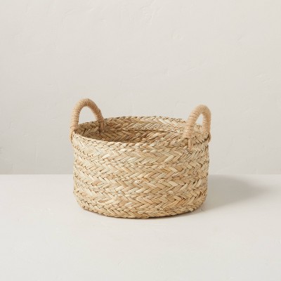 Medium Braided Grass Storage Basket - Hearth & Hand™ with Magnolia
