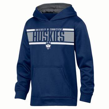 NCAA UConn Huskies Boys' Poly Hooded Sweatshirt
