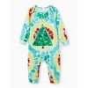 PATPAT Family Matching Christmas Pajamas, Tie Dye Pjs Sets with Snowman & Gingerbread, Includes Plaid Socks for Family - 2 of 4