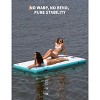 Coucheta Inflatable Floating Dock, Swim Platform Floating Dock for Lake, Lake Float for Adult, Island Raft Mat for Lake Beach Ocean, Non-Slip Surface - 3 of 4