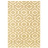 Oriental Weavers Carson Collection Fabric Gold/Ivory Trefoil Pattern- Living Room, Bedroom, Home Office Area Rug, 2' X 3' - 2 of 4