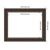 Amanti Art Cyprus Walnut Framed Magnetic Dry Erase Board - 4 of 4